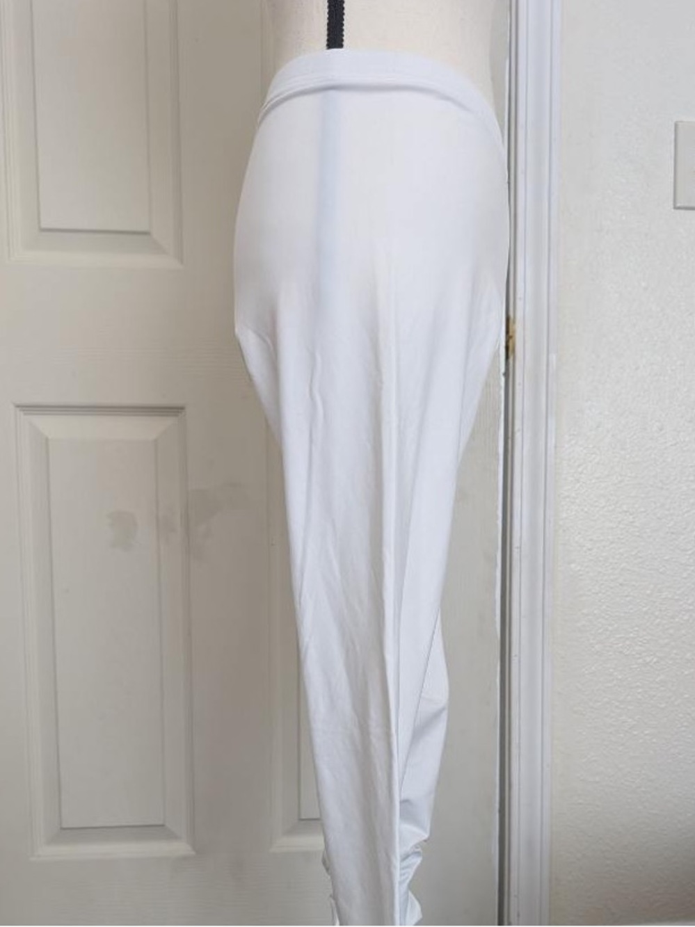 White Stretch Jersey Leggings